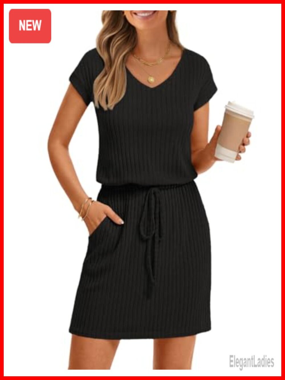 MEROKEETY Women's Summer Cap Sleeve T-Shirt Mini Dress